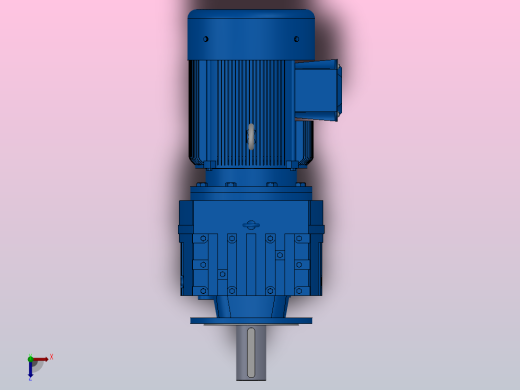 RF147法兰轴伸式安装斜齿轮减速机RF147-Y37-4P-225S-M1-0°-Φ550俯视缩略图