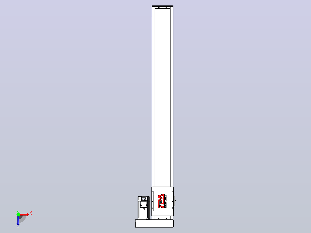 滚珠丝杠直线轴带导轨全封闭TPA-HCR-110D-1610C-L900-ML-C-P40-N3俯视图
