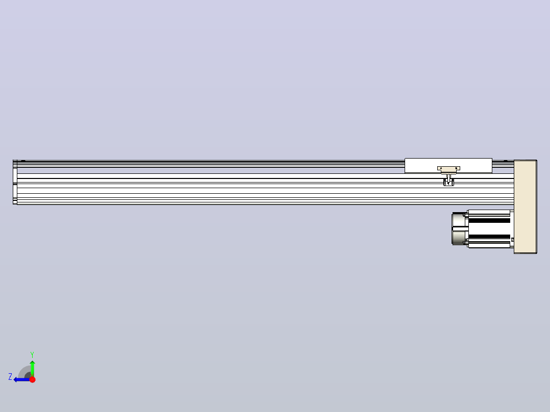日规模组半封闭丝杆TPA-HNR-220D-3210C-L950-MP-C-P1K-N3右视图