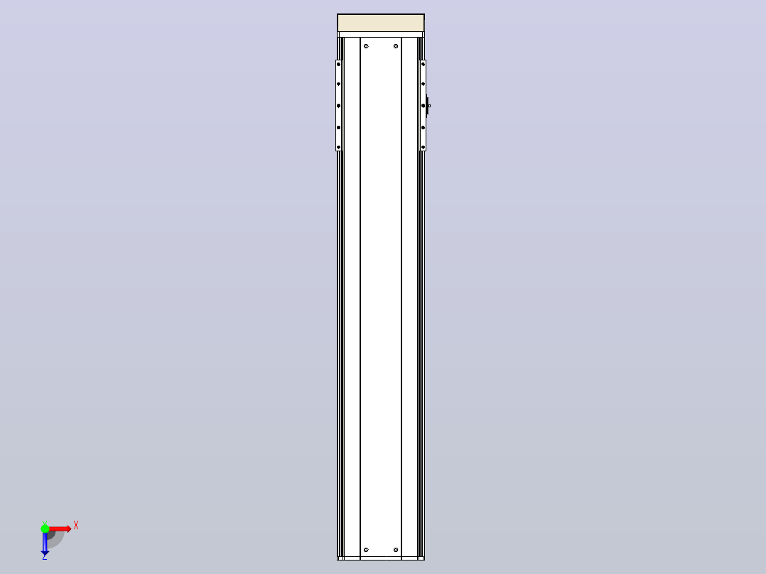 日规模组半封闭丝杆TPA-HNR-220D-3210C-L950-MP-C-P1K-N3俯视图