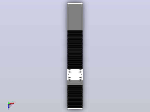 DMSF100-MCR风琴罩丝杆模组直线模组（电机内装)[DMSF100-L05S500-DT400-A2U-MCR-P5]俯视缩略图