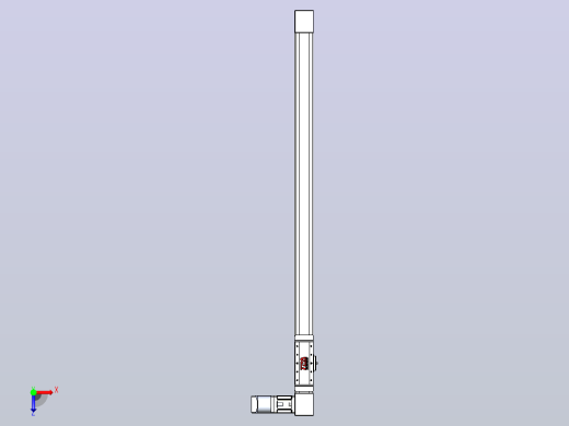 伺服电机集成皮带传动直线执行器TPA-OCB-60-140-L1050-DL-J60-N3俯视缩略图
