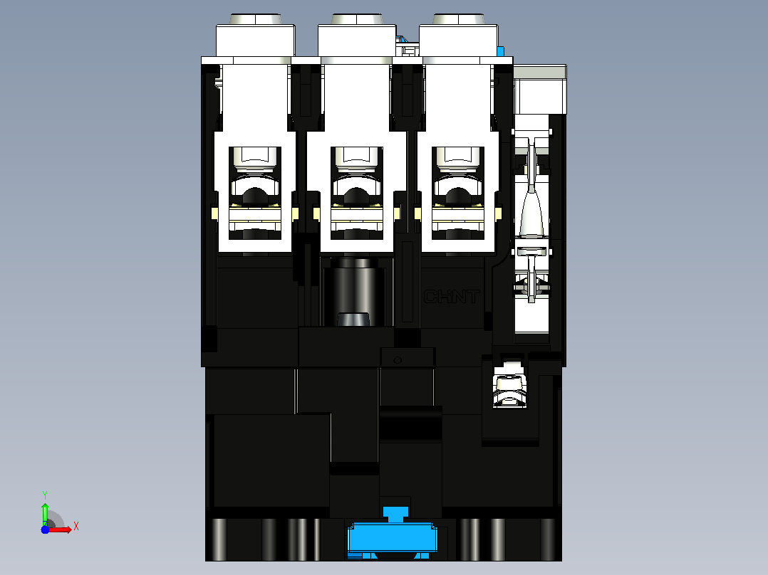 NC1-8011～9511交流接触器三维模型202204前视图