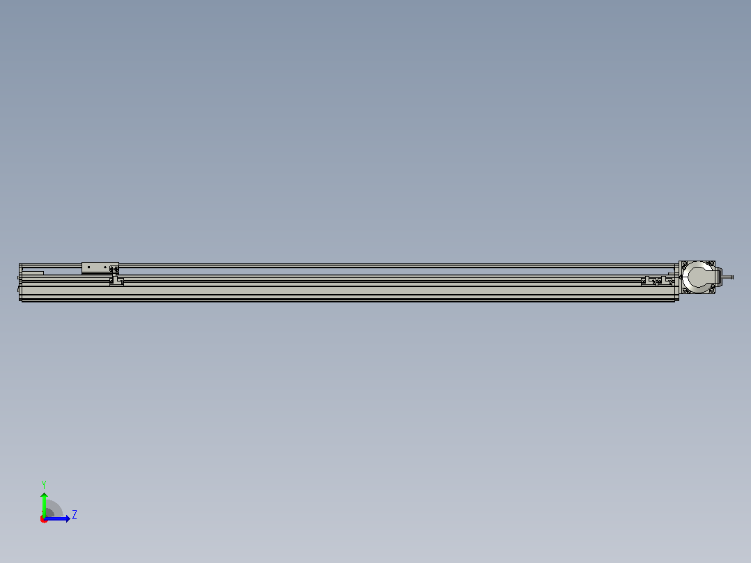 MT75BT半封闭皮带滑台[MT75BT.L80.1000.RT.P40.C3]左视图