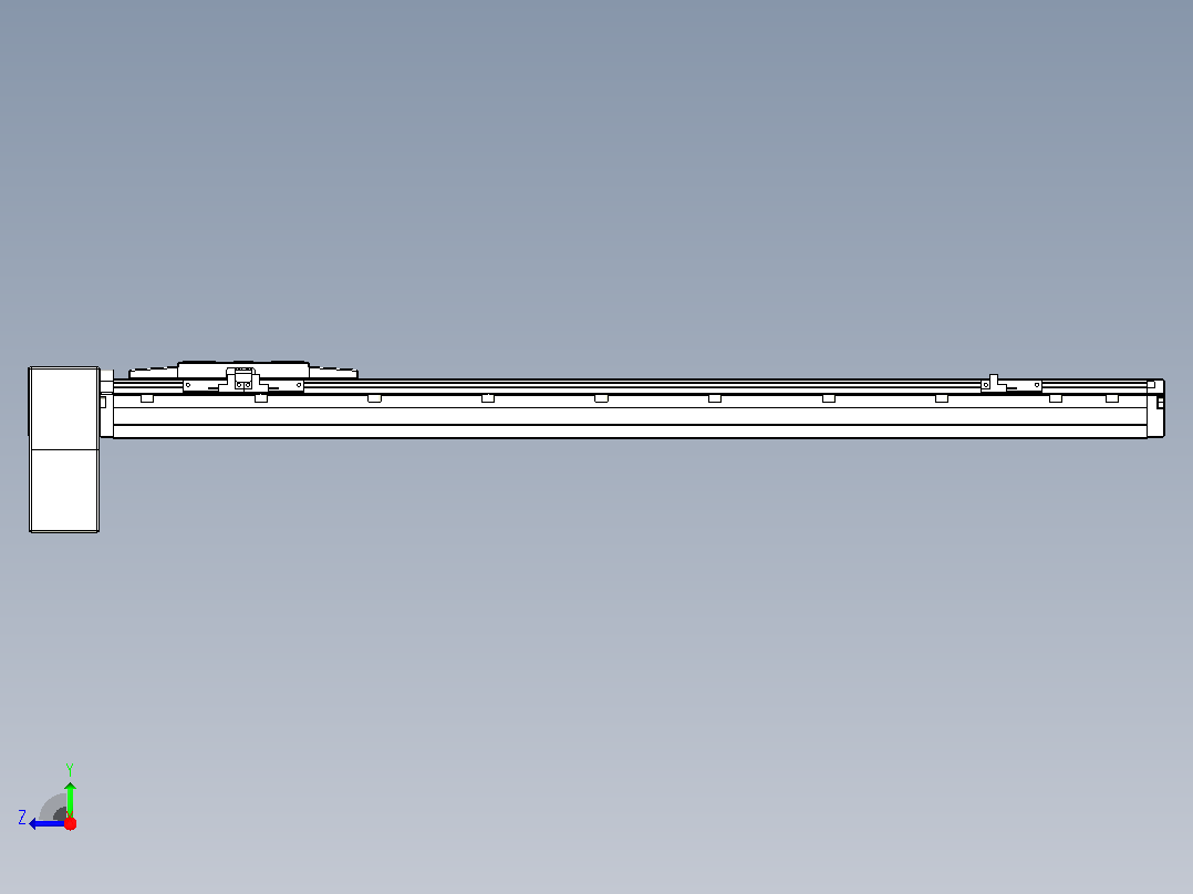 机器人皮带驱动直线轴TPA-GCB-120-P70-L650-RP-M20-N3右视图