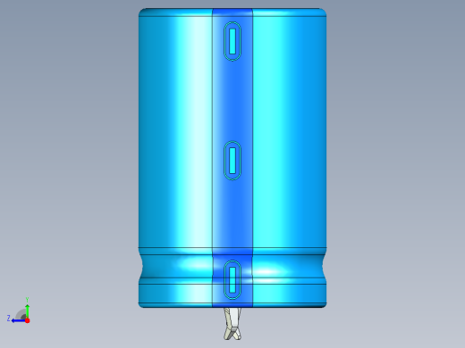 22 x 35蓝色BLUE1底片电解电容器右视缩略图
