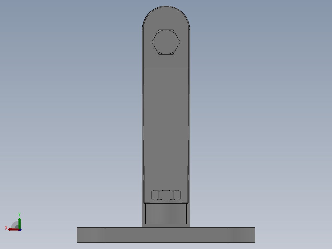 MWP户外二片矩形母线固定金具(立放式)[MWL-204]后视图