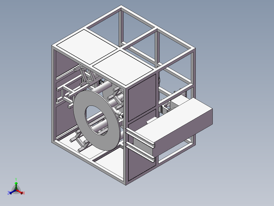 施耐德电气焊接工装平台正等轴测图