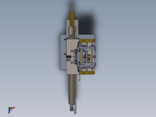 轴零件长度测量机长度测量工装俯视缩略图