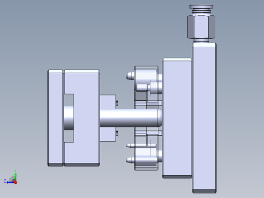 手动切压治具sw17可编辑右视缩略图