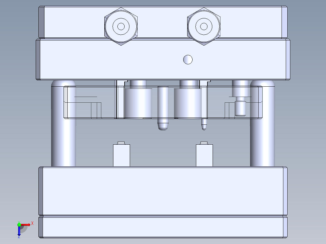 手动切压治具sw17可编辑俯视图