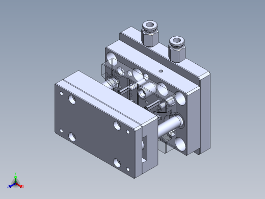 手动切压治具sw17可编辑正等轴测缩略图
