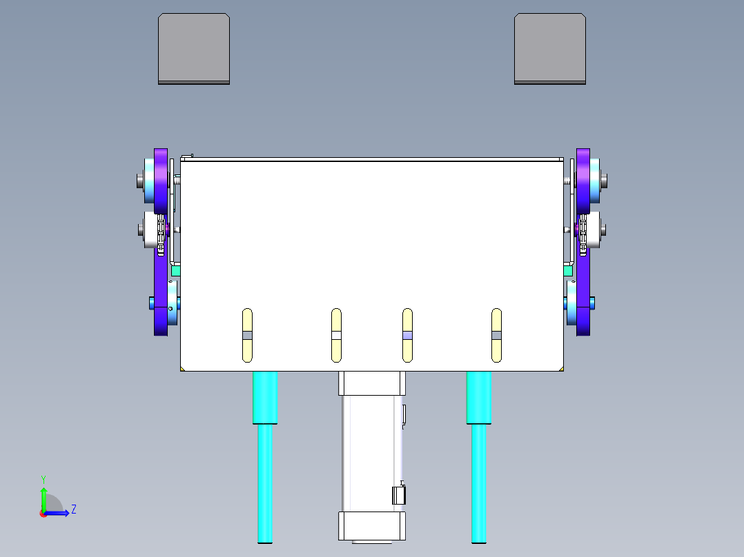 链条式顶升平移机构sw18可编辑左视图