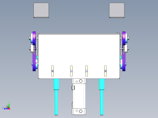 链条式顶升平移机构sw18可编辑右视缩略图