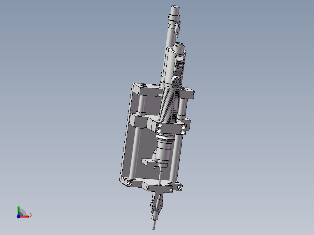 螺丝机电批模组3D图纸H97前视图