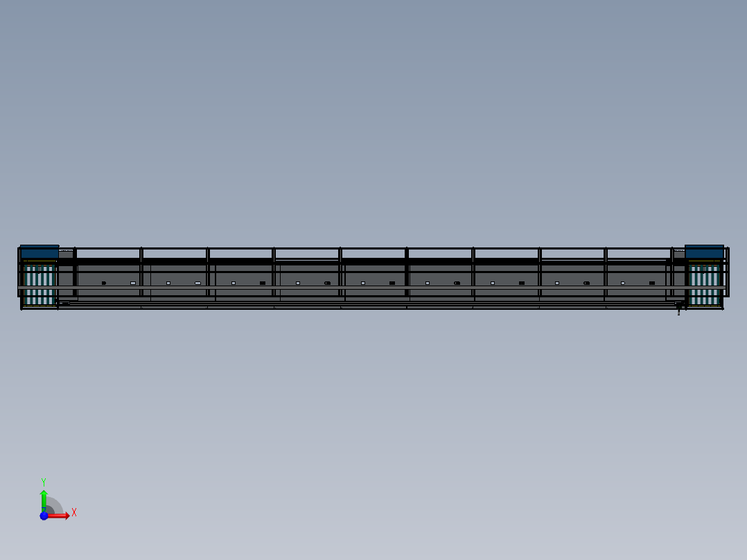 倍速链回板线2前视图