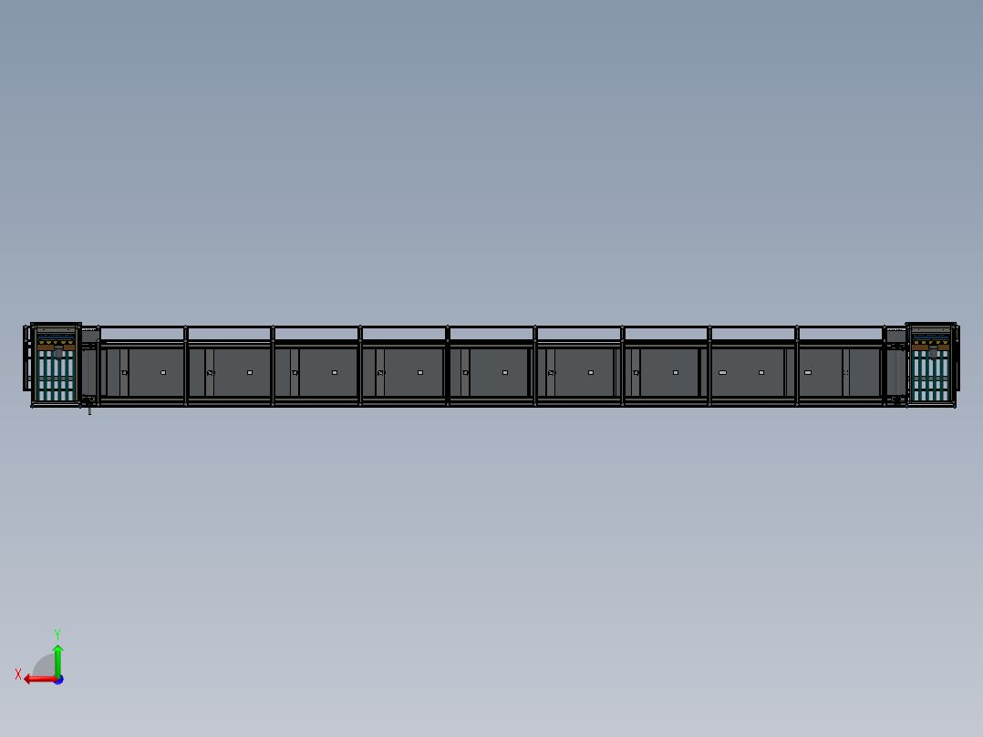 倍速链回板线2后视图