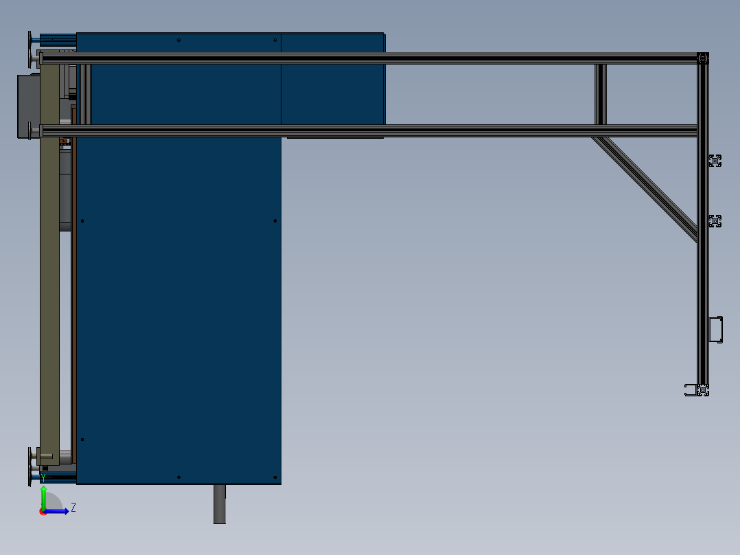 倍速链回板线2左视图