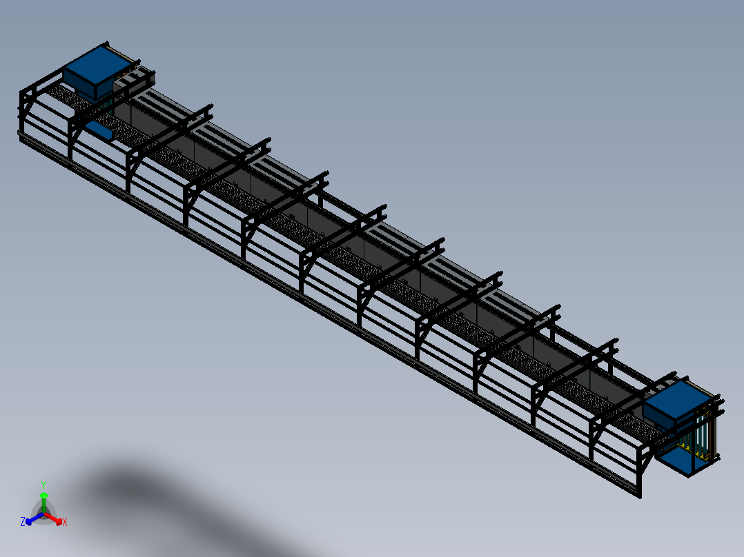 倍速链回板线2正等轴测图