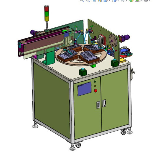 计算器自动贴双面胶设备非标自动化设备3D图纸设计 机械资料缩略图