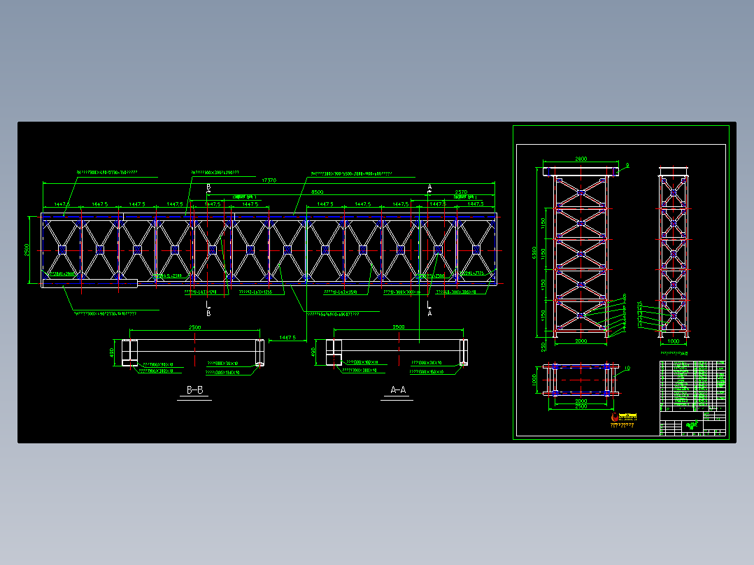 热风管道支架图