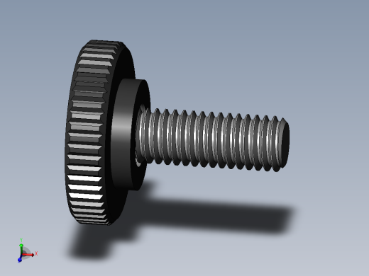 滚花旋钮-Knurled Knob 10-32x0.625x.500.SLDPRT