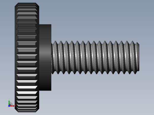 滚花旋钮-Knurled Knob 10-32x0.625x.500.SLDPRT前视缩略图
