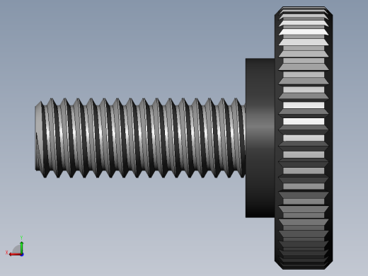 滚花旋钮-Knurled Knob 10-32x0.625x.500.SLDPRT后视缩略图