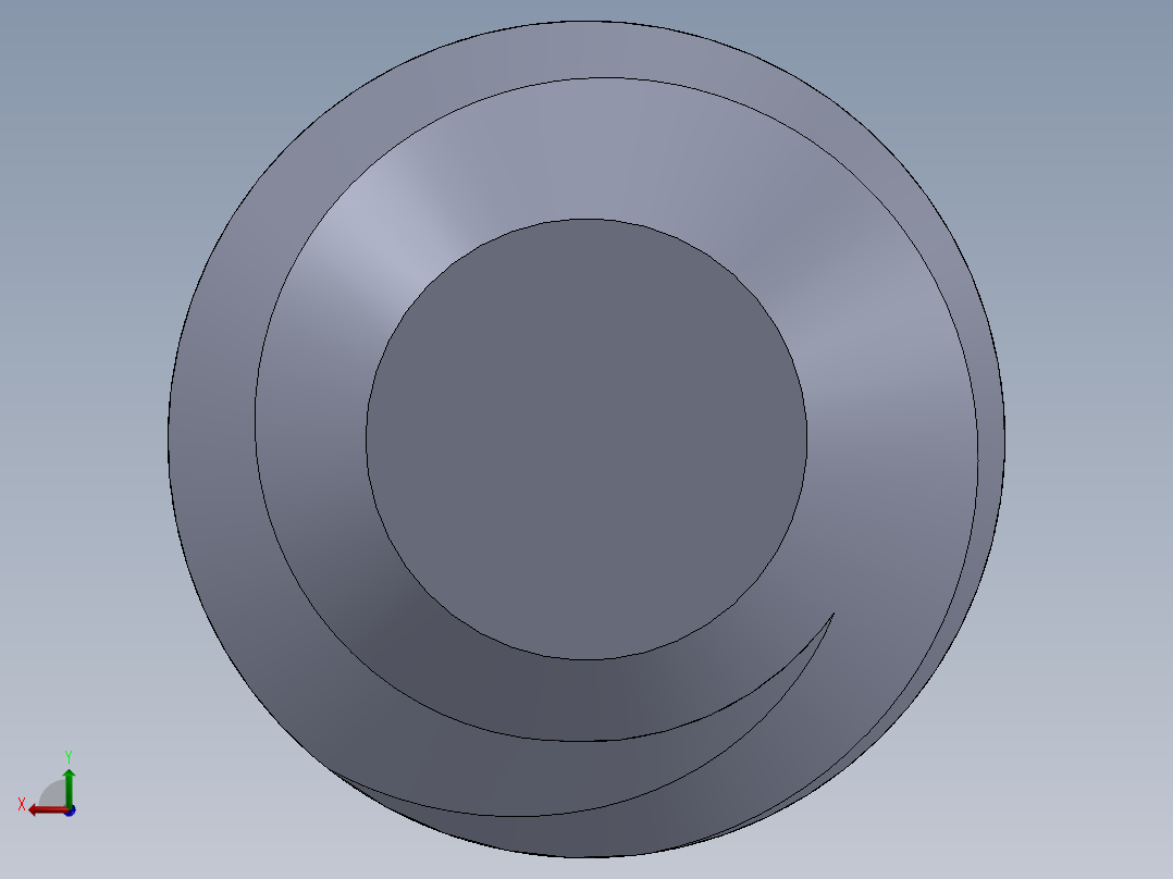 UNC 平头紧定螺钉-UNC SET SCREW 6-32 x0.250.SLDPRT后视图