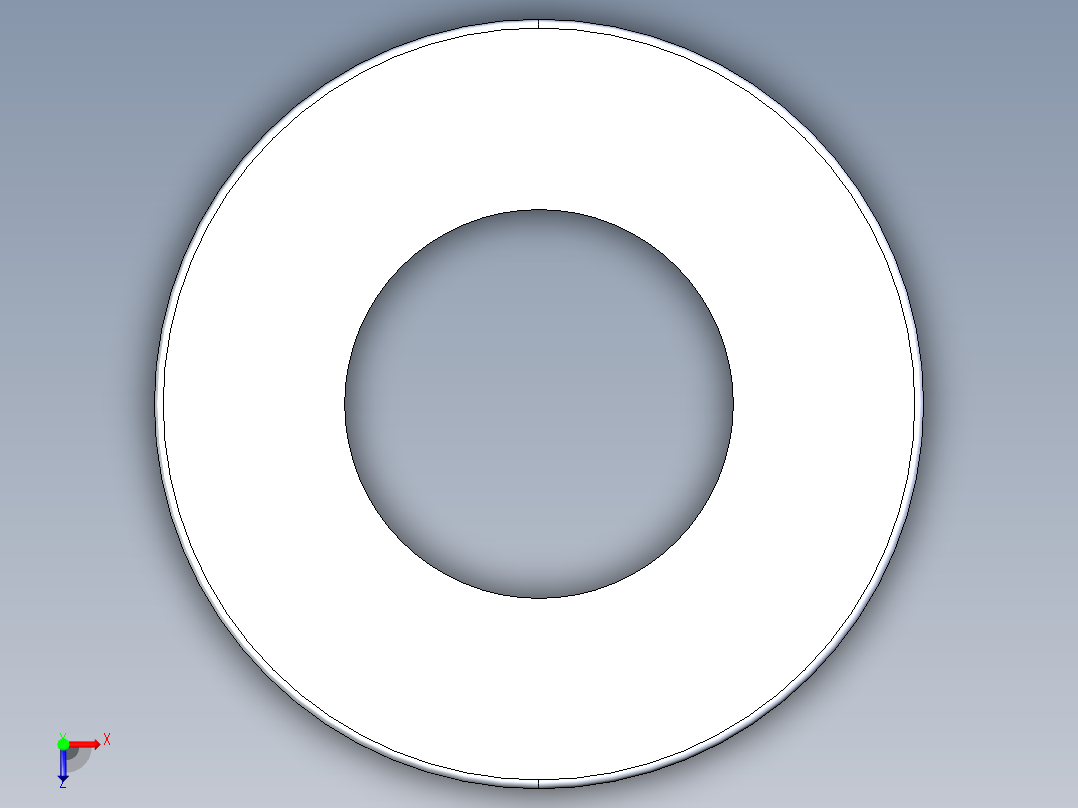 SAE平垫圈-FLAT WASHER SAE 0.375.STEP俯视图