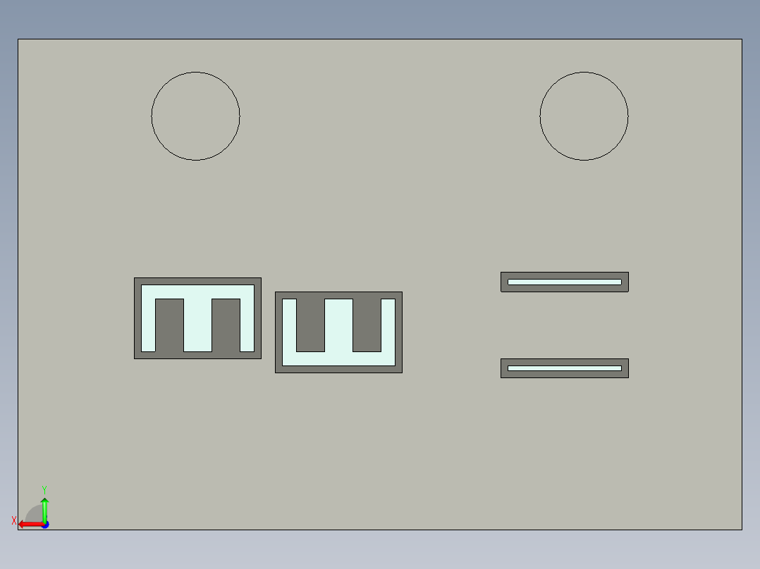 卡片级进模模具设计后视图