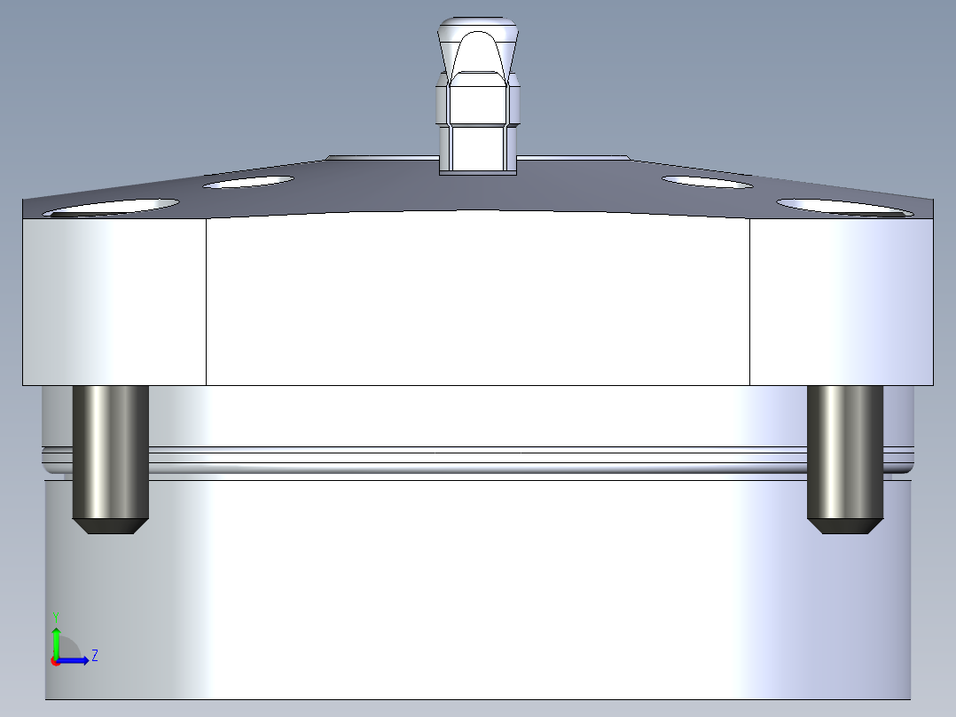 KOSMEKSWH2060-GN多系列多零件图纸模型左视图