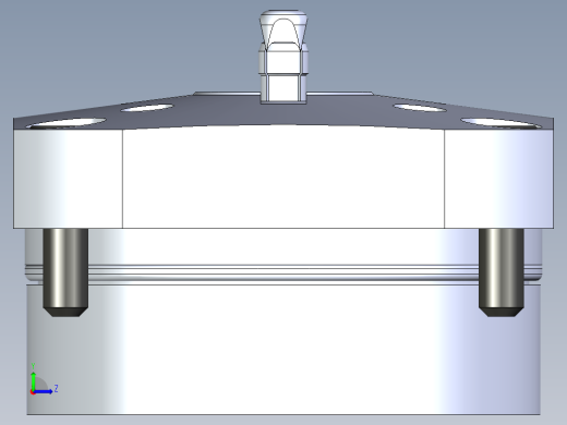 KOSMEKSWH2060-GN多系列多零件图纸模型左视缩略图