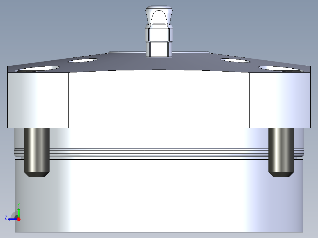 KOSMEKSWH2060-GN多系列多零件图纸模型右视图