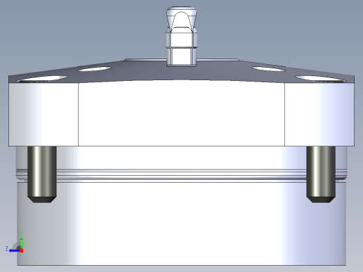 KOSMEKSWH2060-GN多系列多零件图纸模型右视缩略图