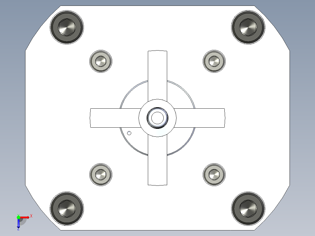 KOSMEKSWH2060-GN多系列多零件图纸模型俯视图