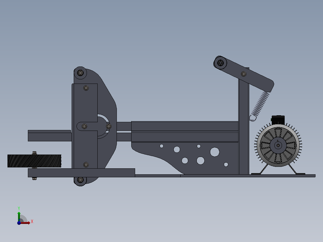 DIY砂带磨光机2前视图