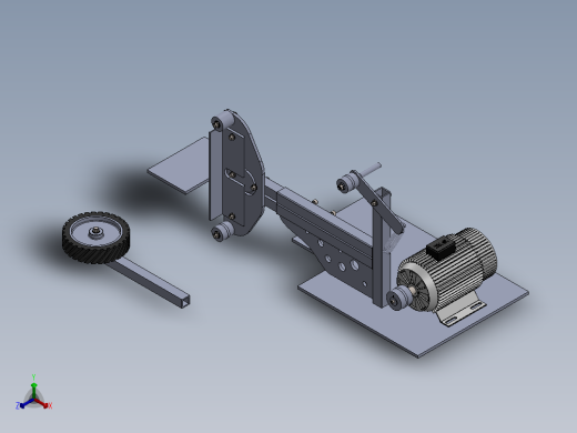 DIY砂带磨光机2正等轴测缩略图