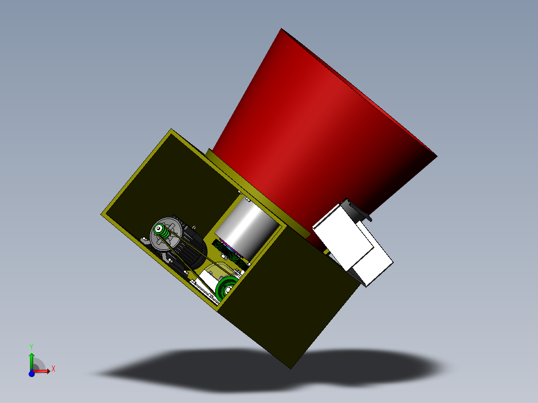 JX208-立式电驱动自动饲料混合搅拌机设计【含三维SolidWorks】前视图