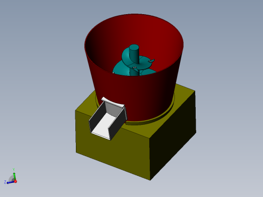 JX208-立式电驱动自动饲料混合搅拌机设计【含三维SolidWorks】右视缩略图
