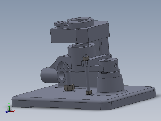 推动架钻扩32孔三维夹具【含三维SolidWorks】