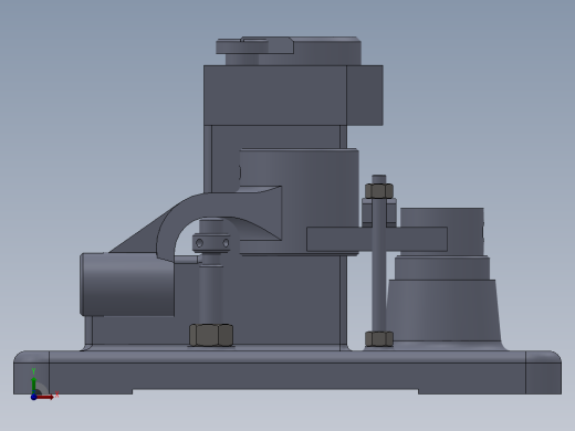 推动架钻扩32孔三维夹具【含三维SolidWorks】前视缩略图