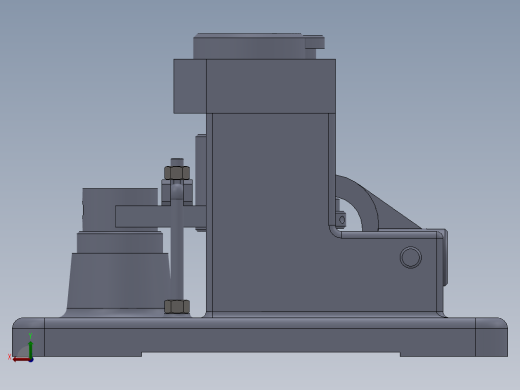 推动架钻扩32孔三维夹具【含三维SolidWorks】后视缩略图