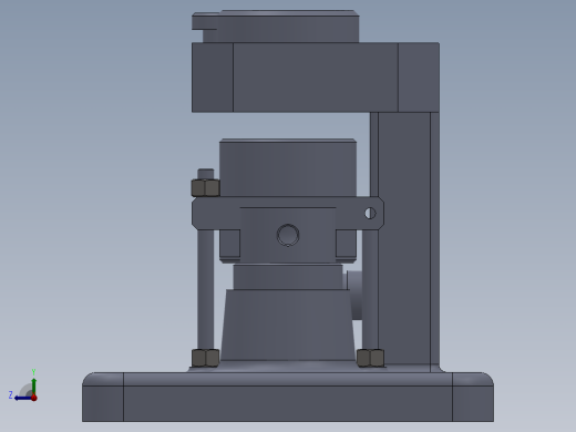 推动架钻扩32孔三维夹具【含三维SolidWorks】右视缩略图
