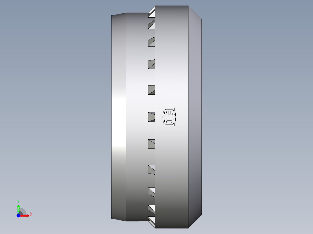 卡套式工业通用硬管接头Progressive_stop_ring_PSR22LX前视图