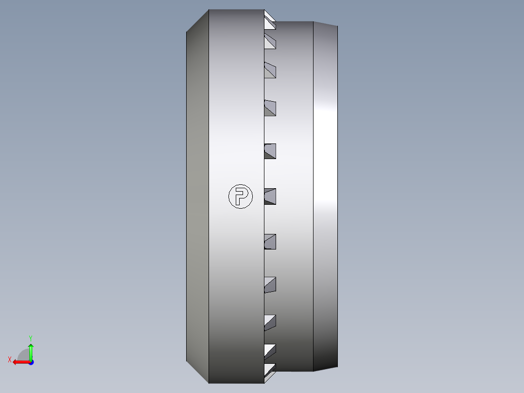 卡套式工业通用硬管接头Progressive_stop_ring_PSR22LX后视图
