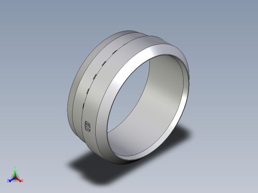 卡套式工业通用硬管接头Progressive_stop_ring_PSR22LX正等轴测缩略图