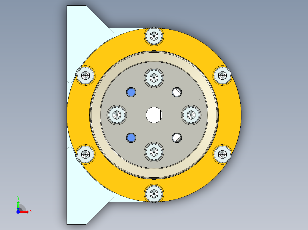 复合行星齿轮箱前视图
