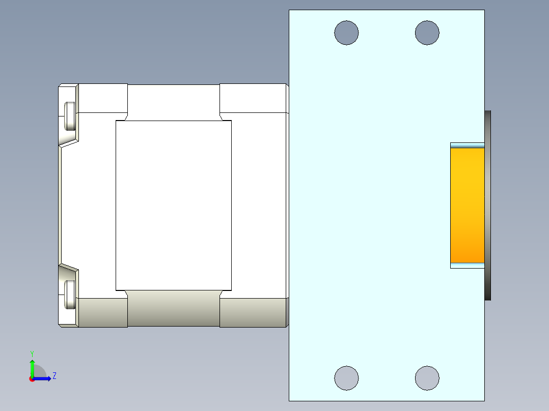 复合行星齿轮箱左视图
