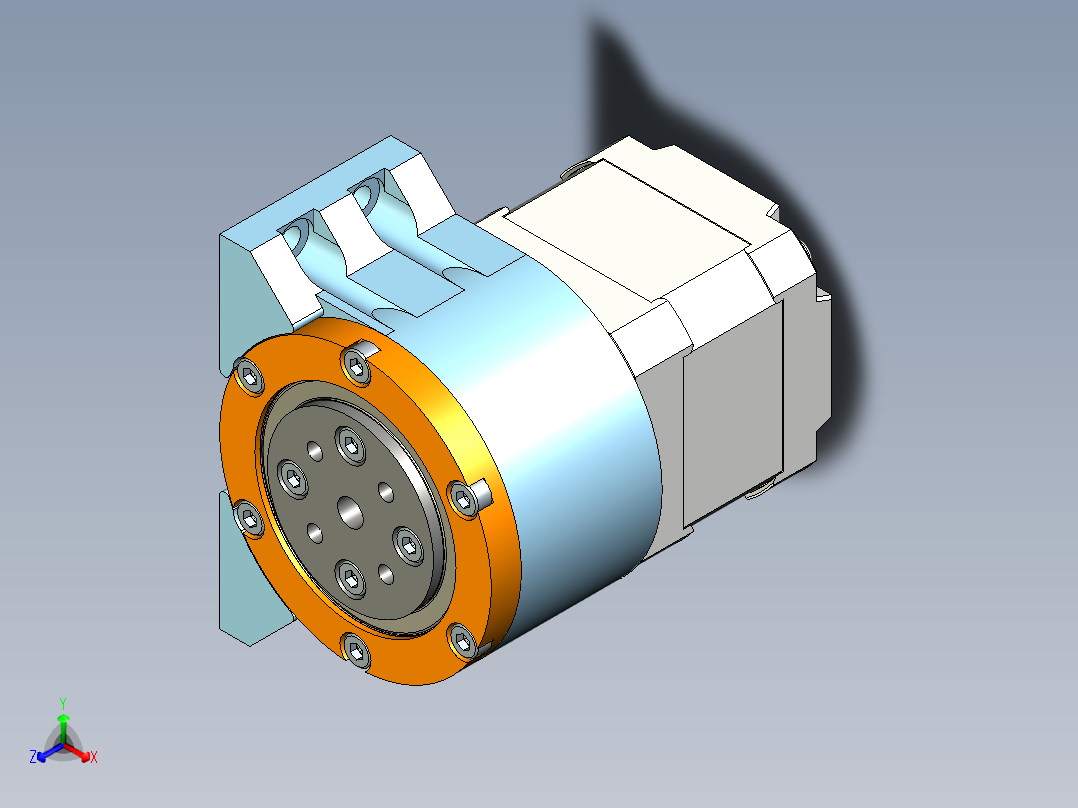 复合行星齿轮箱正等轴测图
